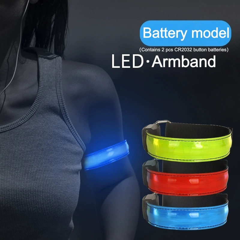 Running Jogging Gear - LED Luminous Armband Night Running Reflective