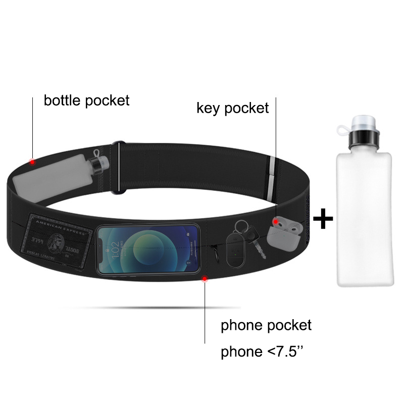 Running Belt Waist Bag with Wa - Running Jogging Gear ulasan dan harga