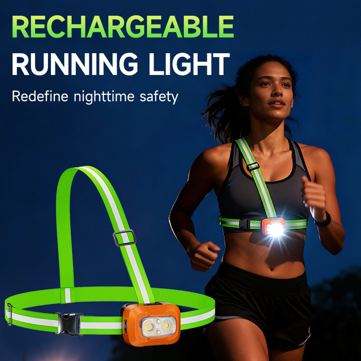 Running Light USB Rechargeable - Running Jogging Gear ulasan dan harga