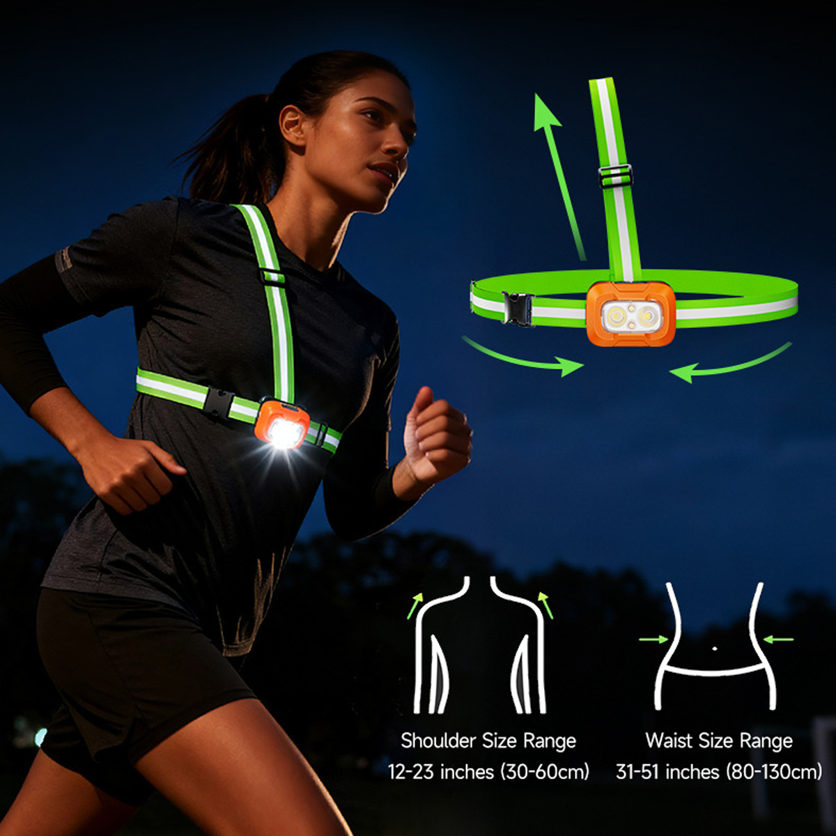 Running Light USB Rechargeable - Running Jogging Gear ulasan dan harga