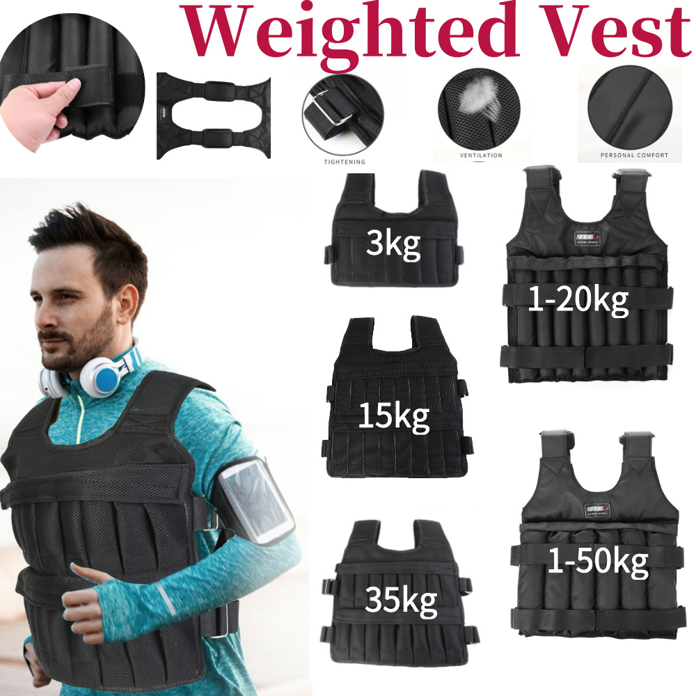 3/15/35kg Workout Weight Jacke - Running Jogging Gear ulasan dan harga