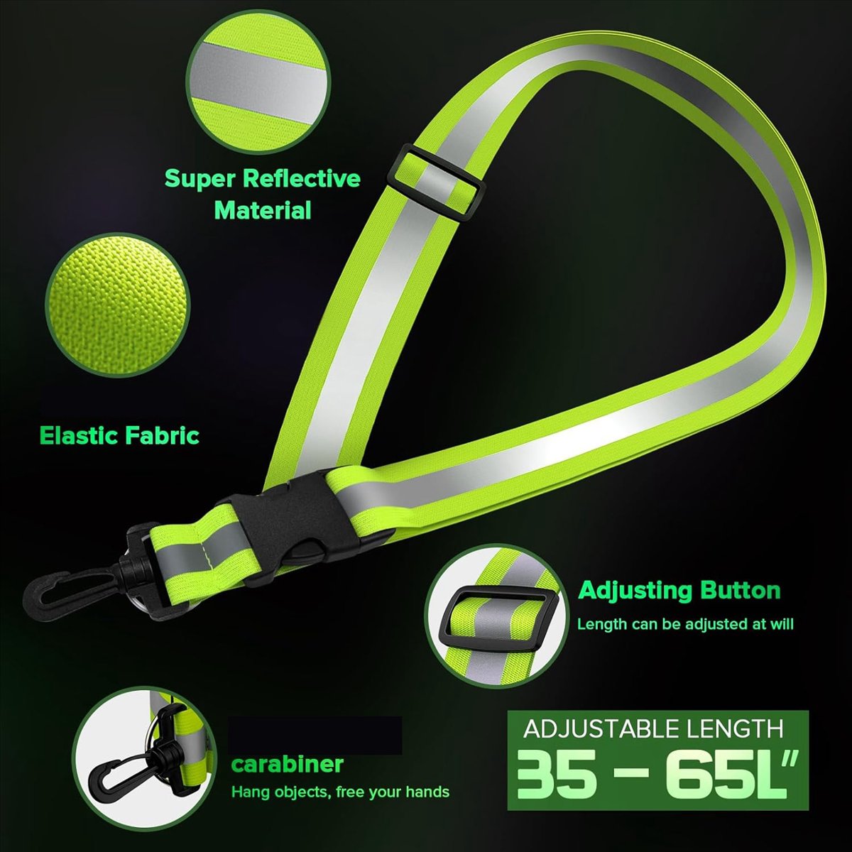 ABXY Reflective Sash for Walki - Running Gear At Night ulasan dan harga
