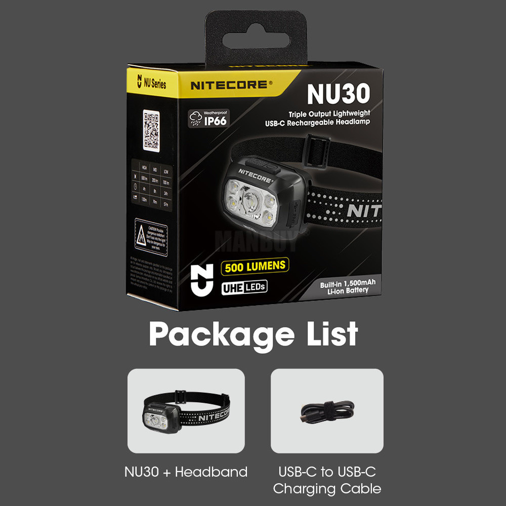Wholesale Nitecore NU30 1500mA - Running Gear Lights ulasan dan harga